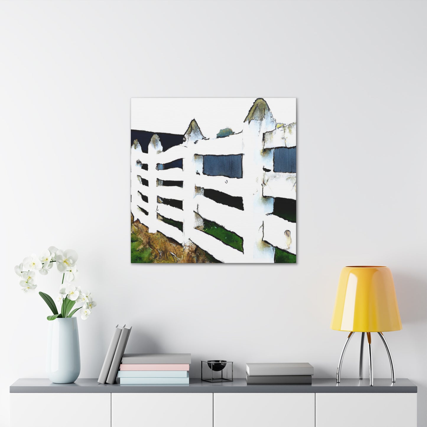 Fence in the Barnyard - Canvas