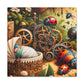 "Mechanical Garden Delights" - Canvas