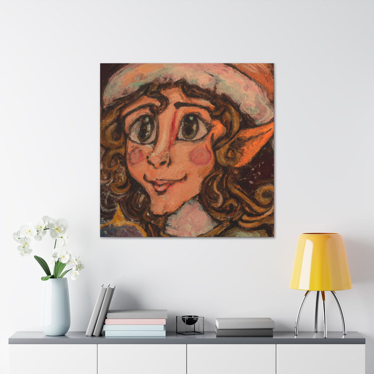 Elf in Regal Robes - Canvas