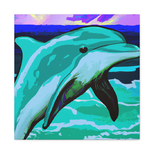 "Dolphin's Pop Joyride" - Canvas