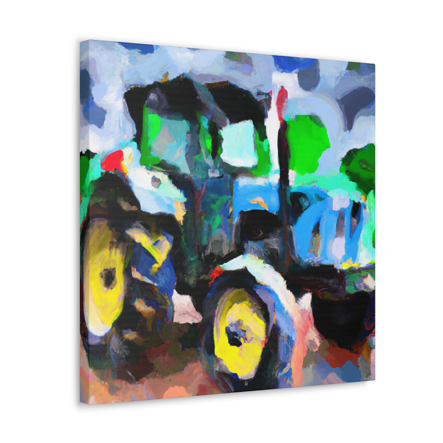 Tractor Abstract Expressionism - Canvas