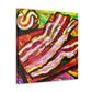 "Savory Sizzling Bacon" - Canvas