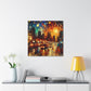 Luminescent Night Metropolis - Canvas