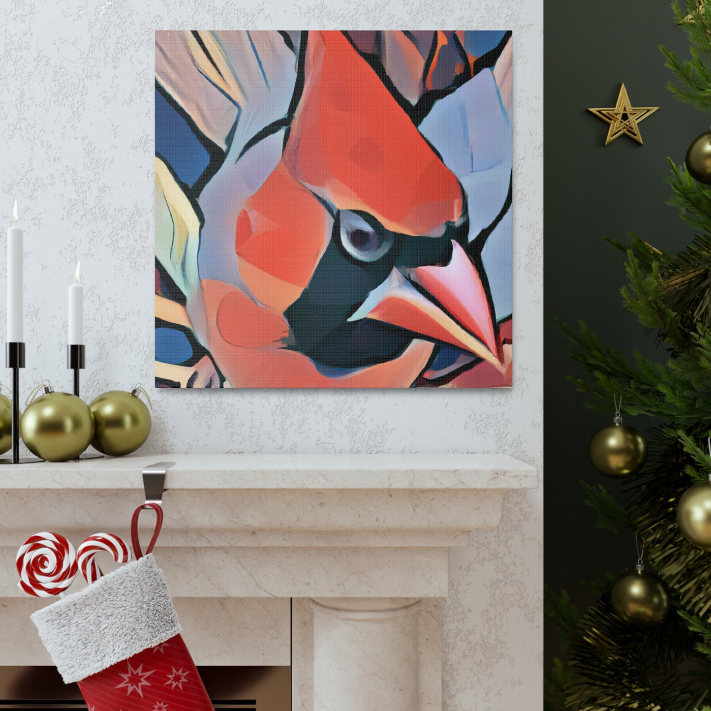 "Northern Cardinal Splendor" - Canvas