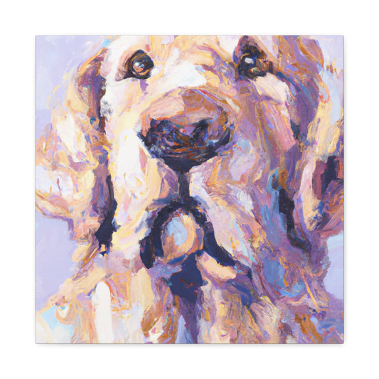 "Golden Retriever Gloaming" - Canvas