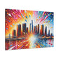 "Vibrant Urban Dreams" - Canvas