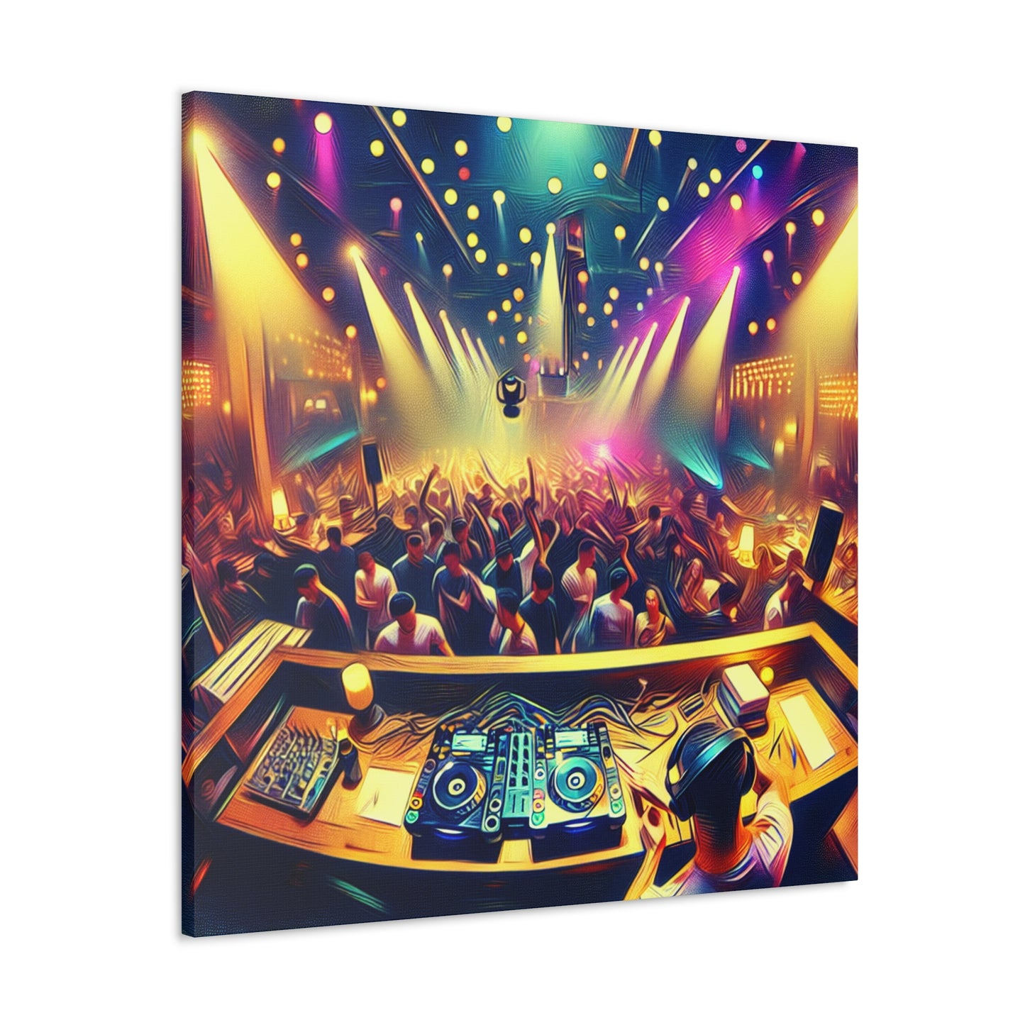 Rhythmic Nights Unveiled - Canvas