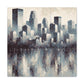 Cityscape Symphony Journey Home - Canvas