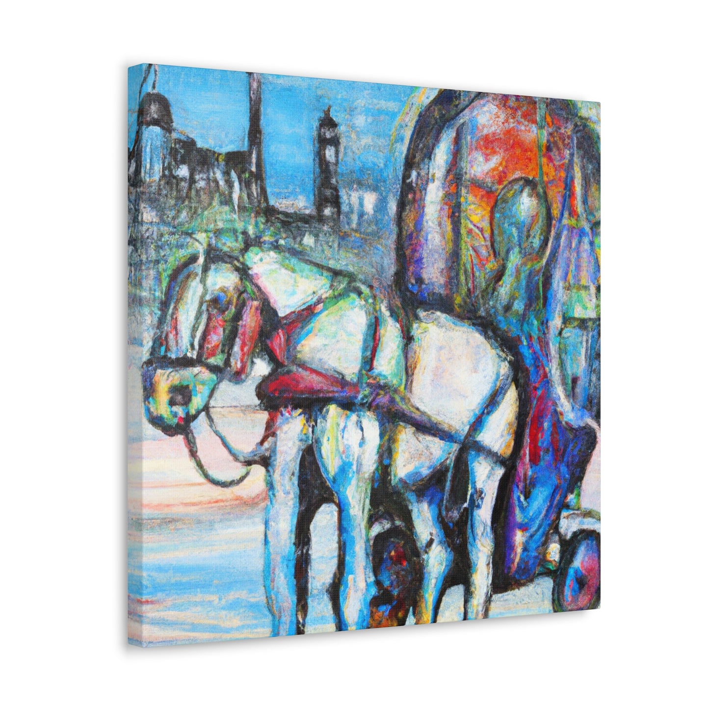 "Horse Drawn Carriage Dream" - Canvas