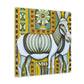 "Donkey in Deco Style" - Canvas