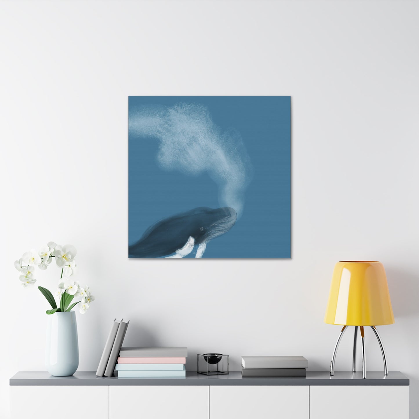 "Whales in the Water" - Canvas