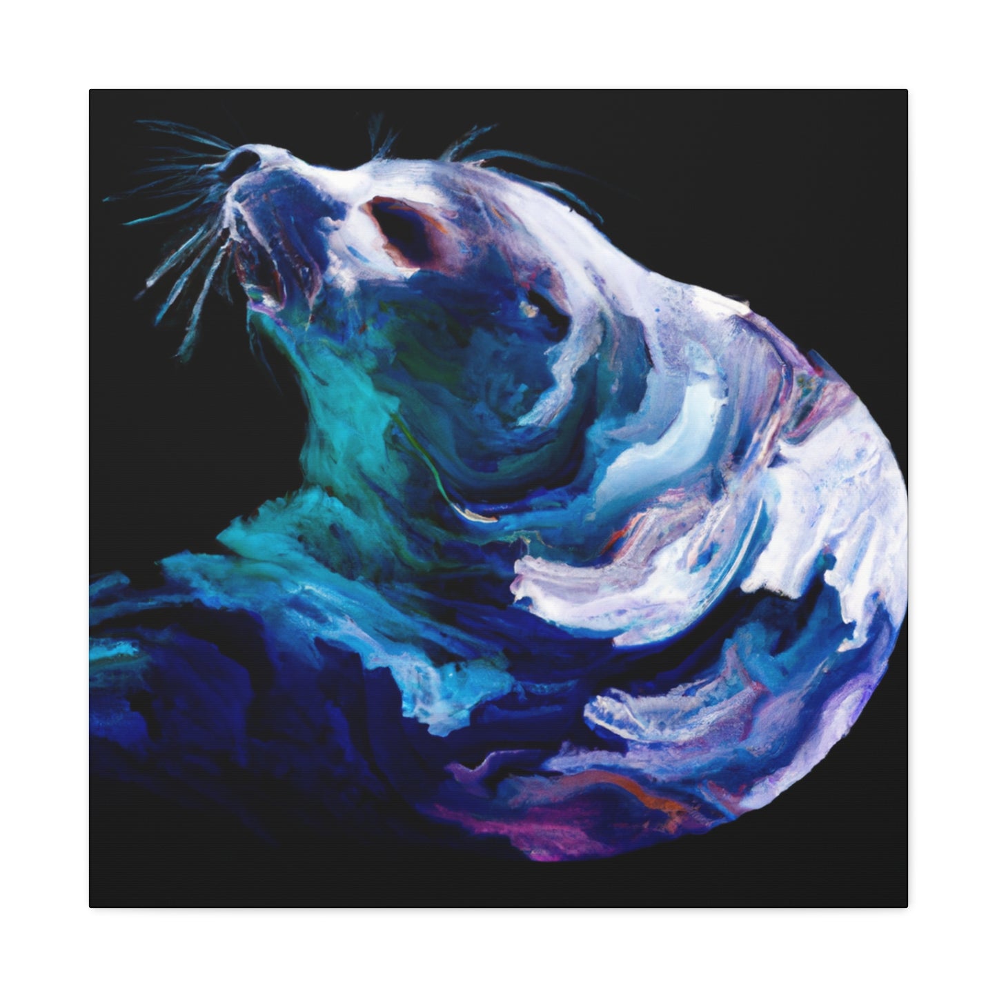 "Harp Seal Splendor" - Canvas