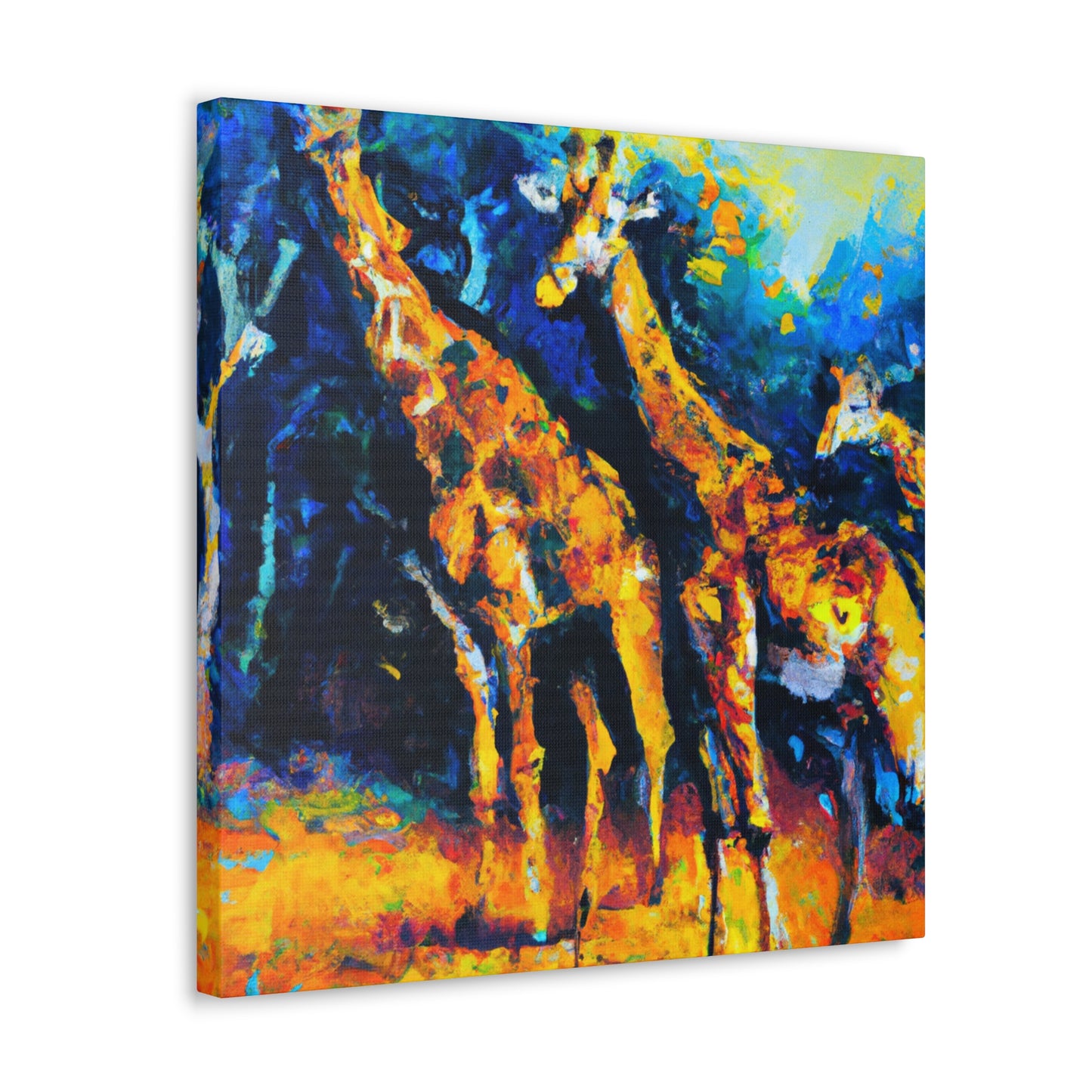 Giraffe in Impressionism - Canvas