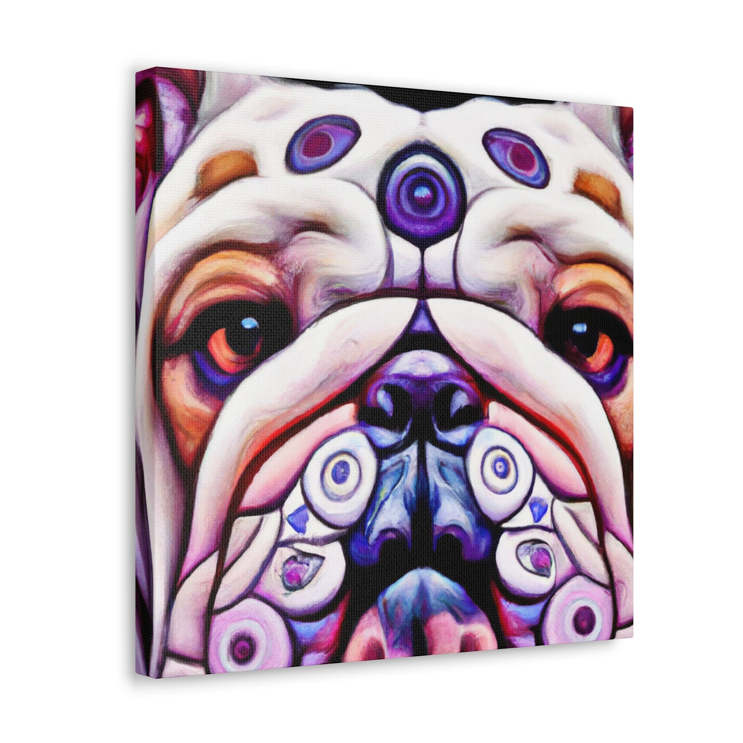 Proud Bulldog Painting - Canvas