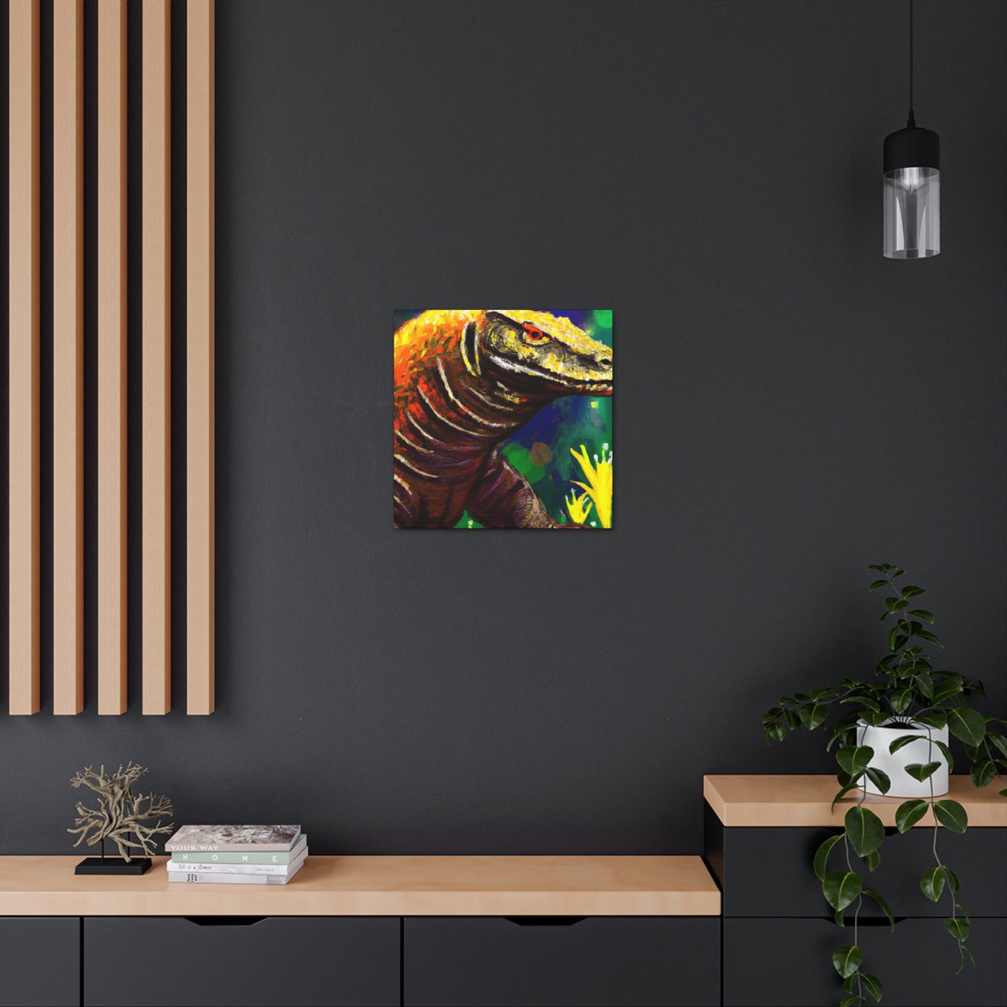 Komodo Dragon Majesty. - Canvas