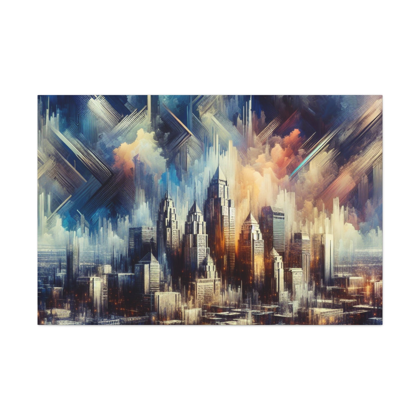 "Urban Serenity Unveiled" - Canvas