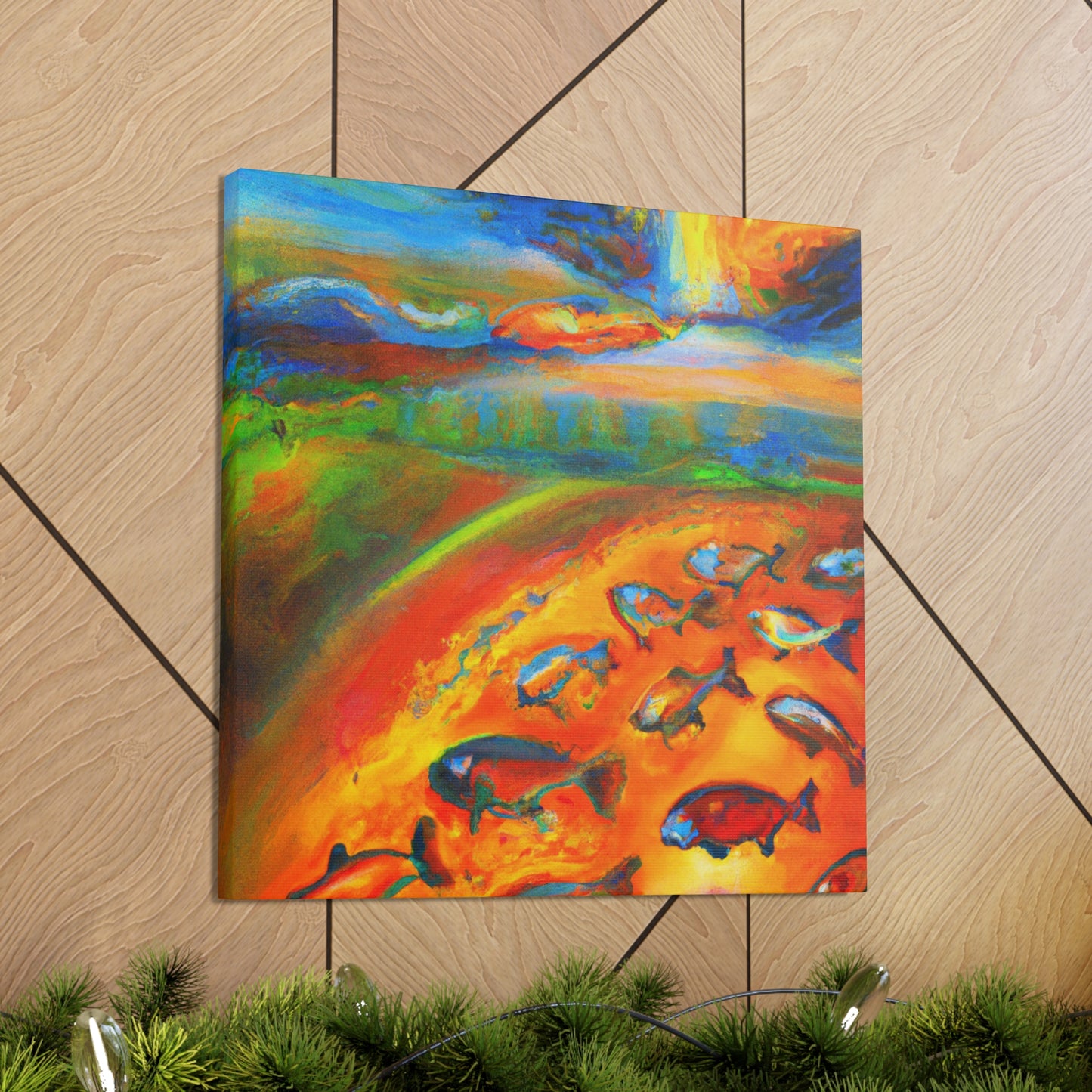 "Salmon From Beyond Dreams" - Canvas