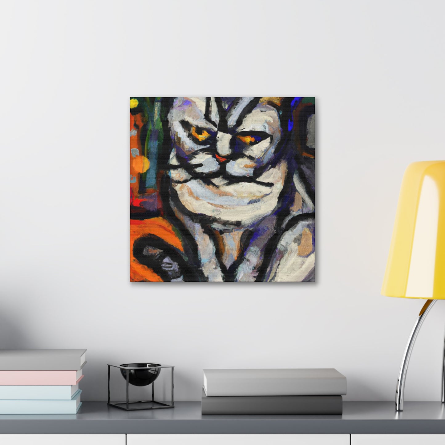 "Feline Expressionist Study". - Canvas