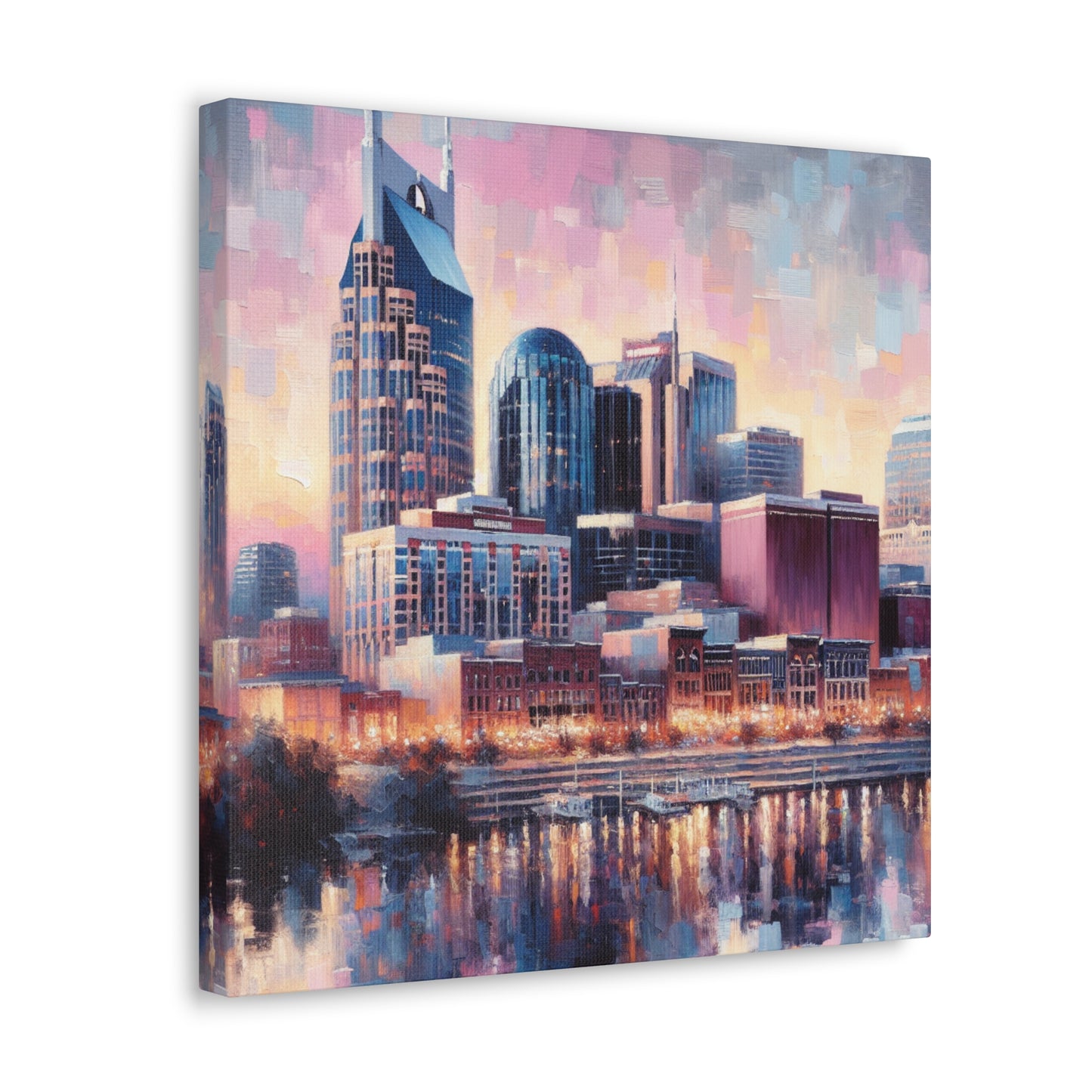 "Nashville's Vibrant Melodies" - Canvas