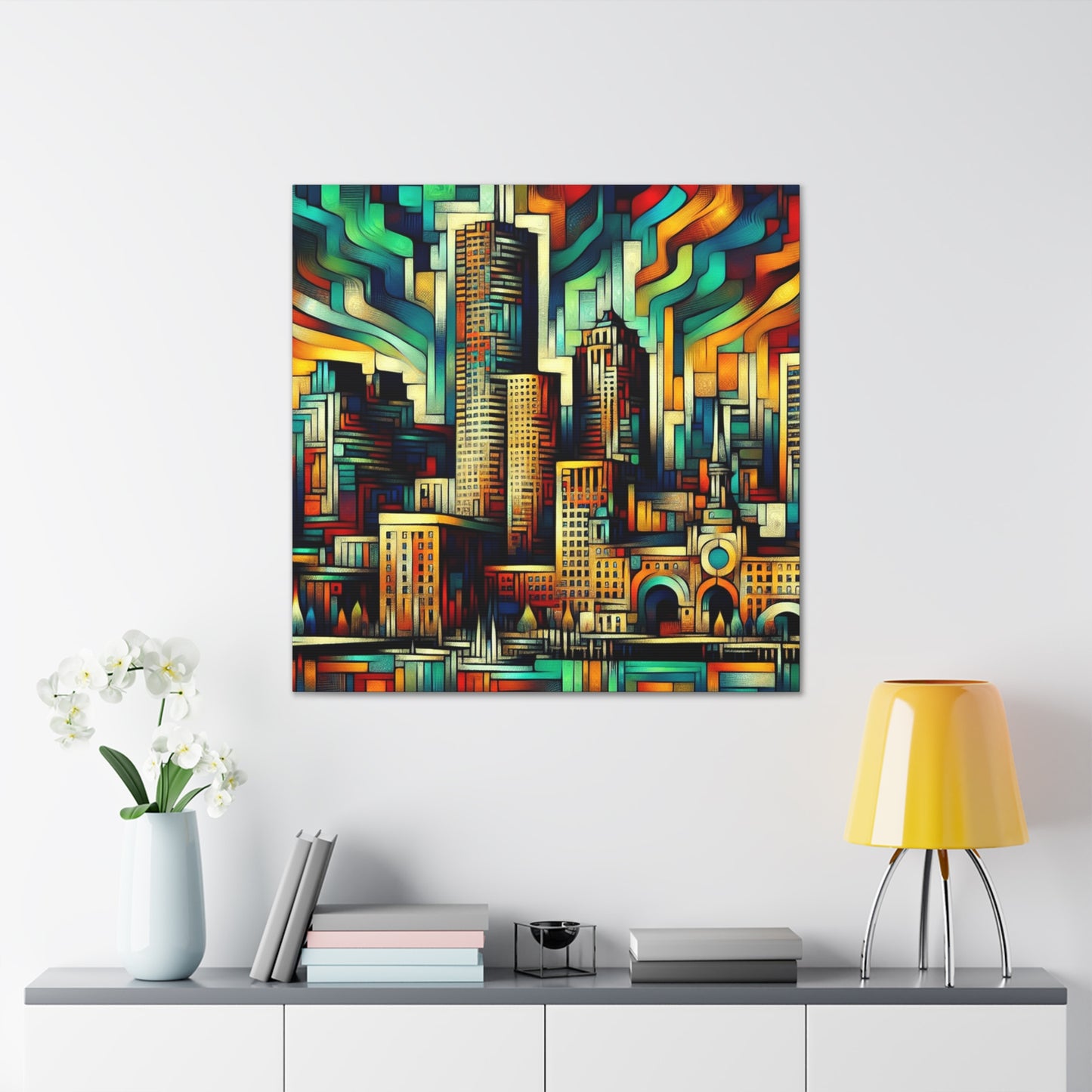 "Urban Hues Unleashed" - Canvas