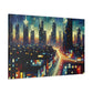 "Nightscape Luminescence" - Canvas