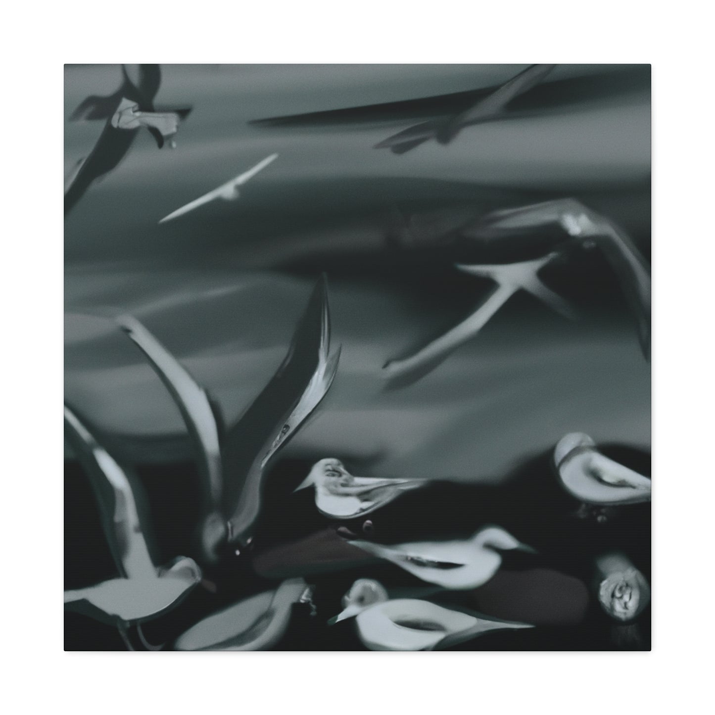 Sea Birds in Flight - Canvas