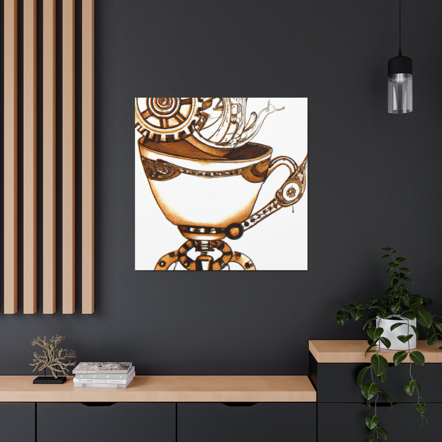 Cup of Steam Coffee - Canvas