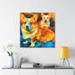 Corgi in Impressionism - Canvas