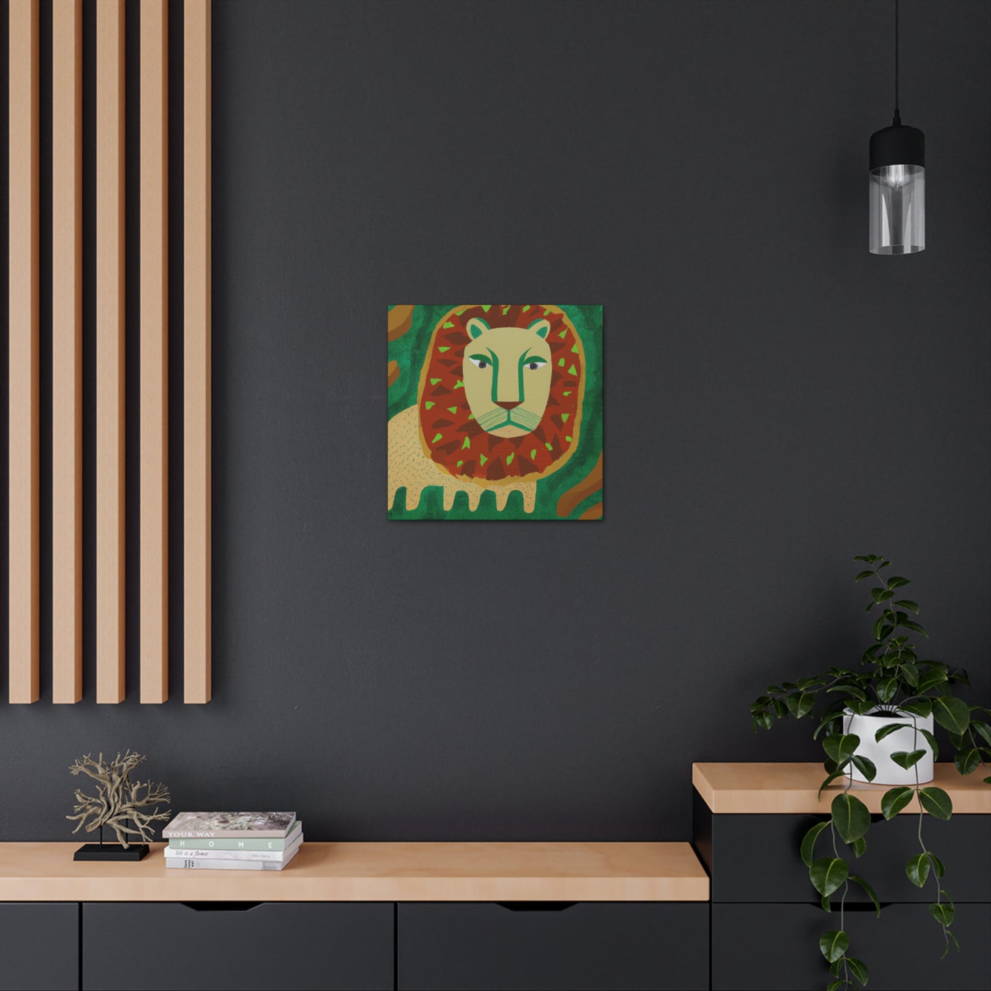 "Lion Pride Portrait" - Canvas