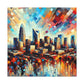 "Metropolitan Vibrance Charlotte Nights" - Canvas