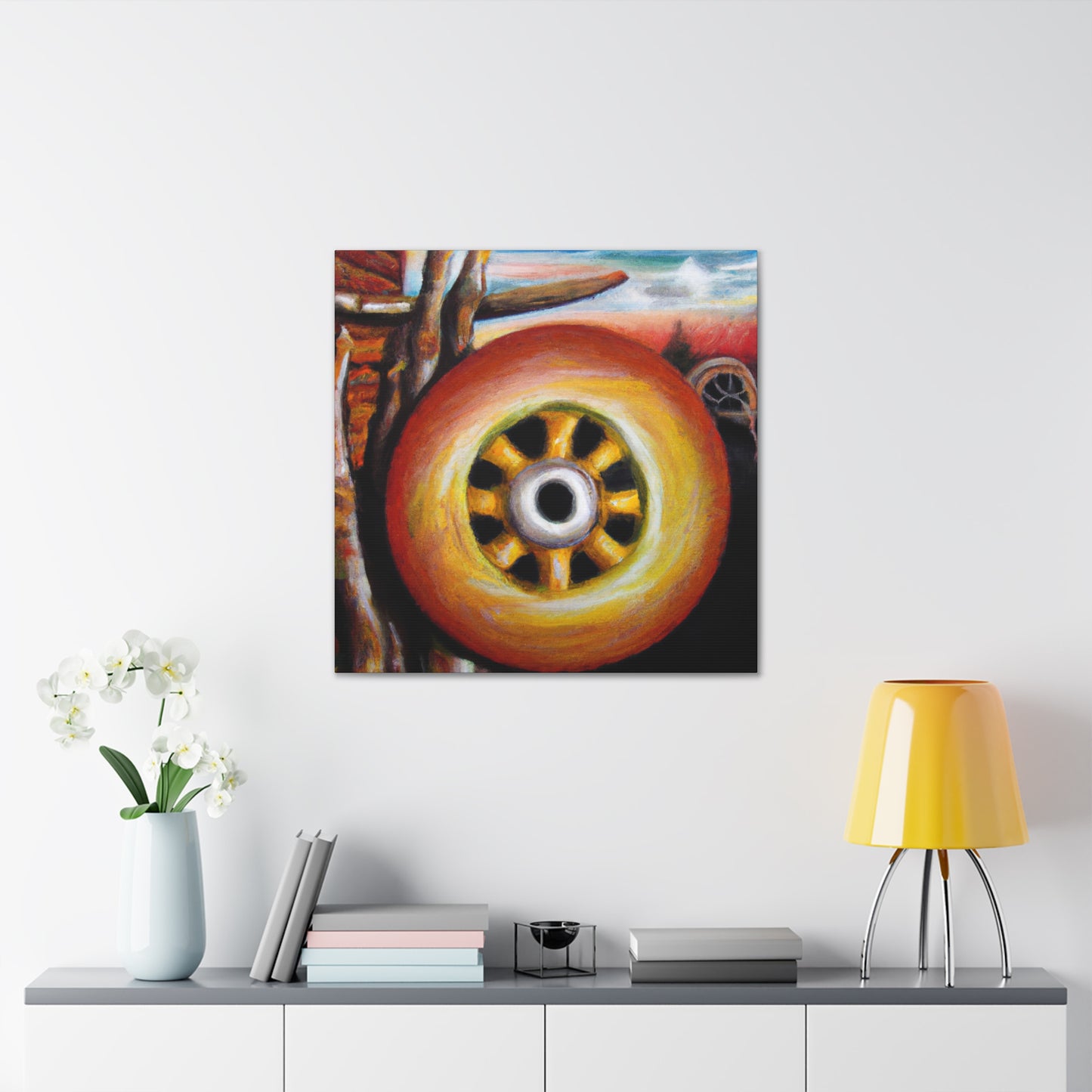 "Wheels in a Dreamscape" - Canvas