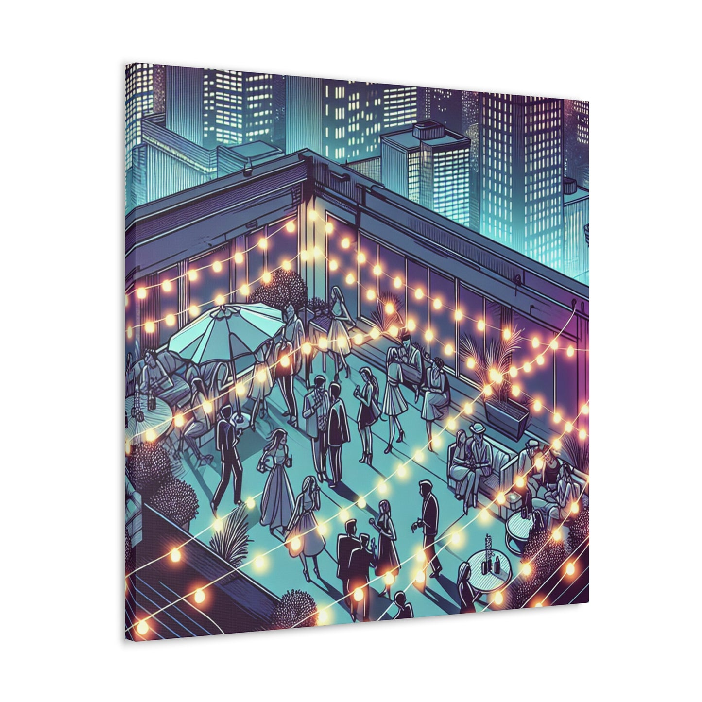 "Midnight Revellers Ascending" - Canvas