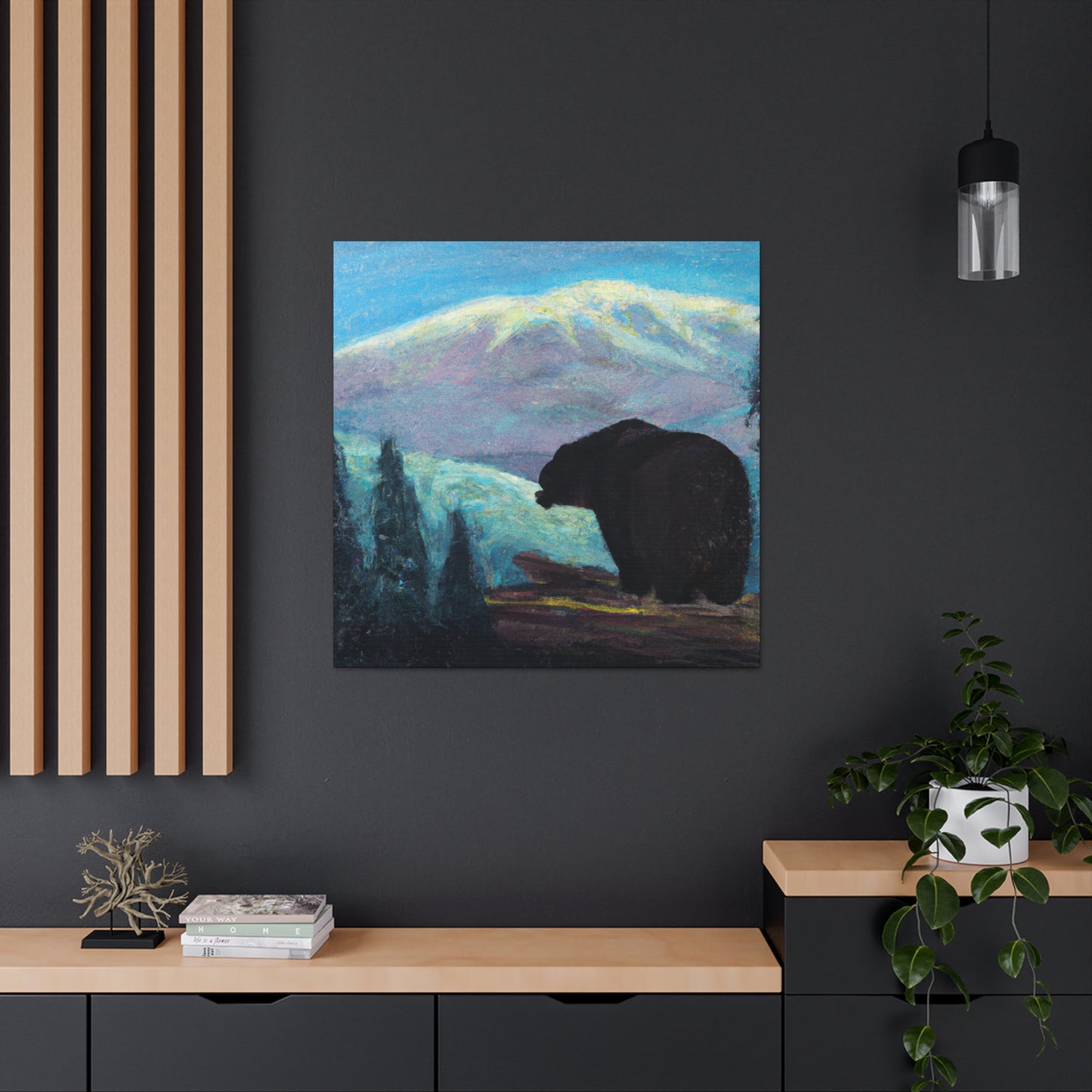 "The Black Bear Monolith" - Canvas