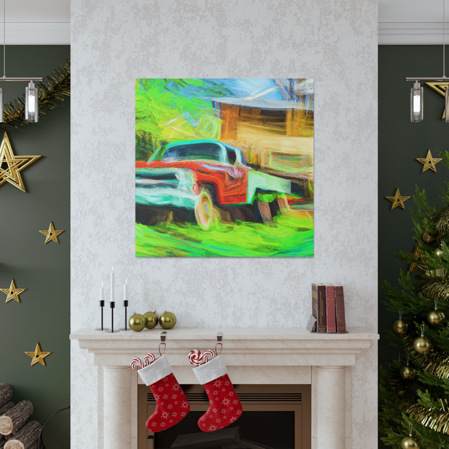 Vintage Pickup Truck Art - Canvas