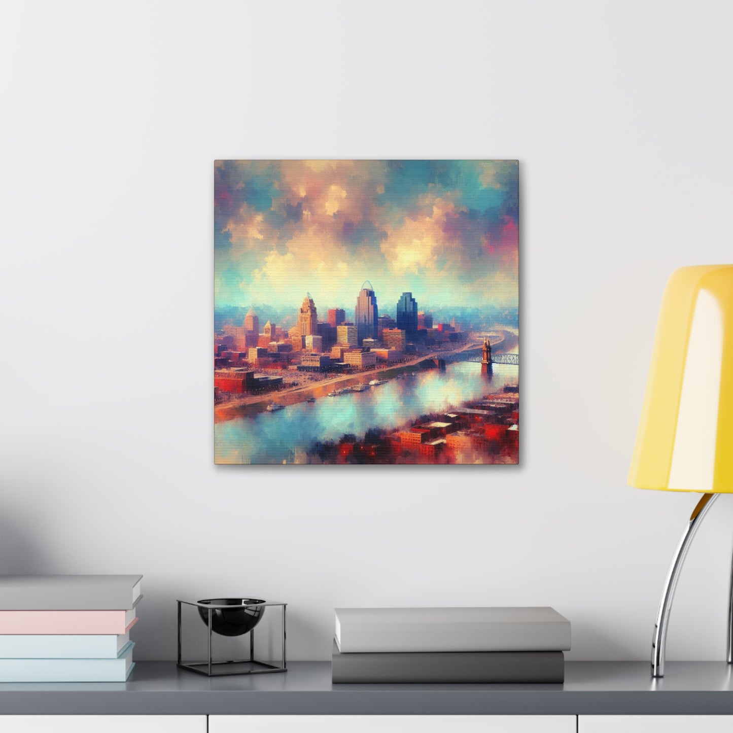 "Cincy Rhapsody in Colors" - Canvas