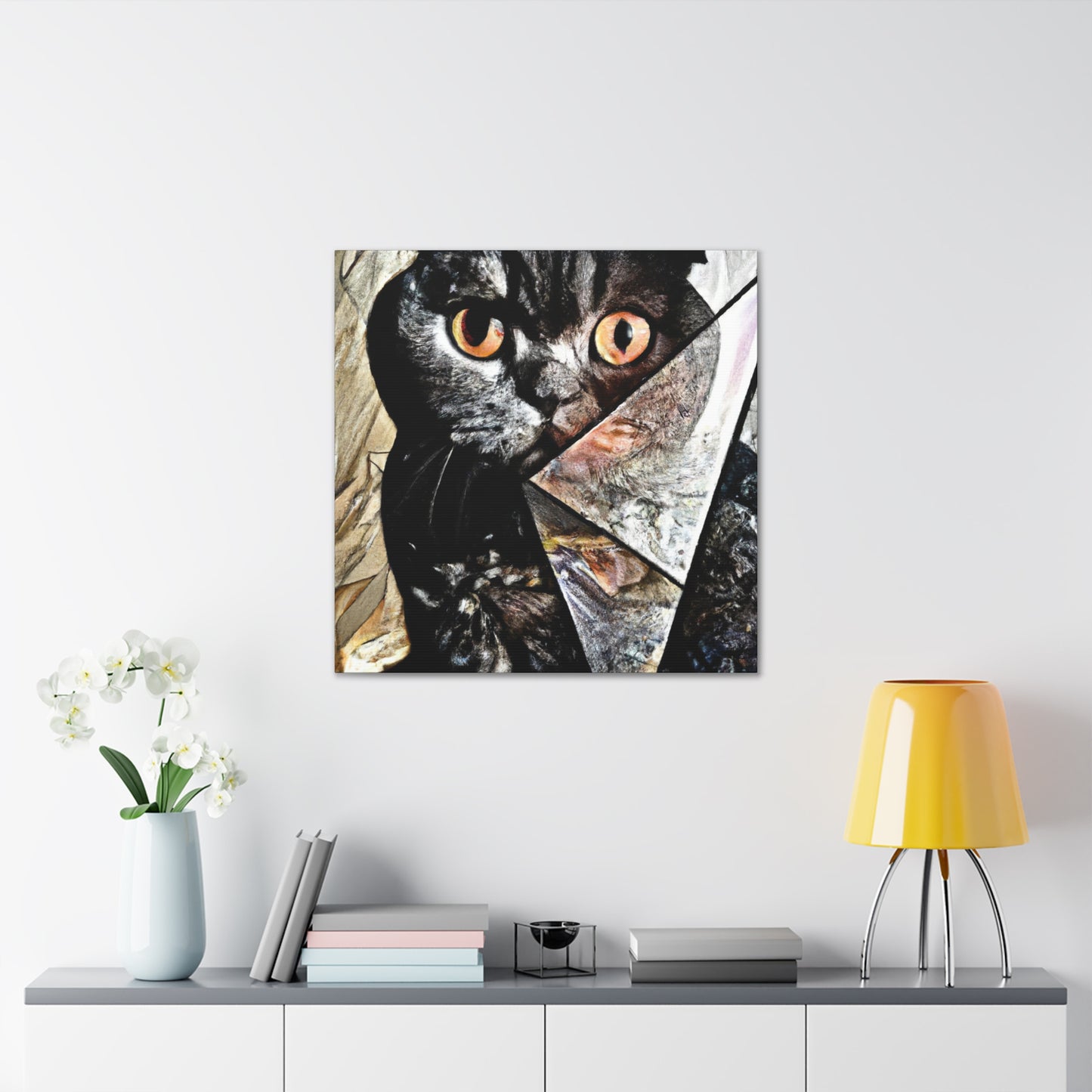 Folded Cat Dreamscape - Canvas