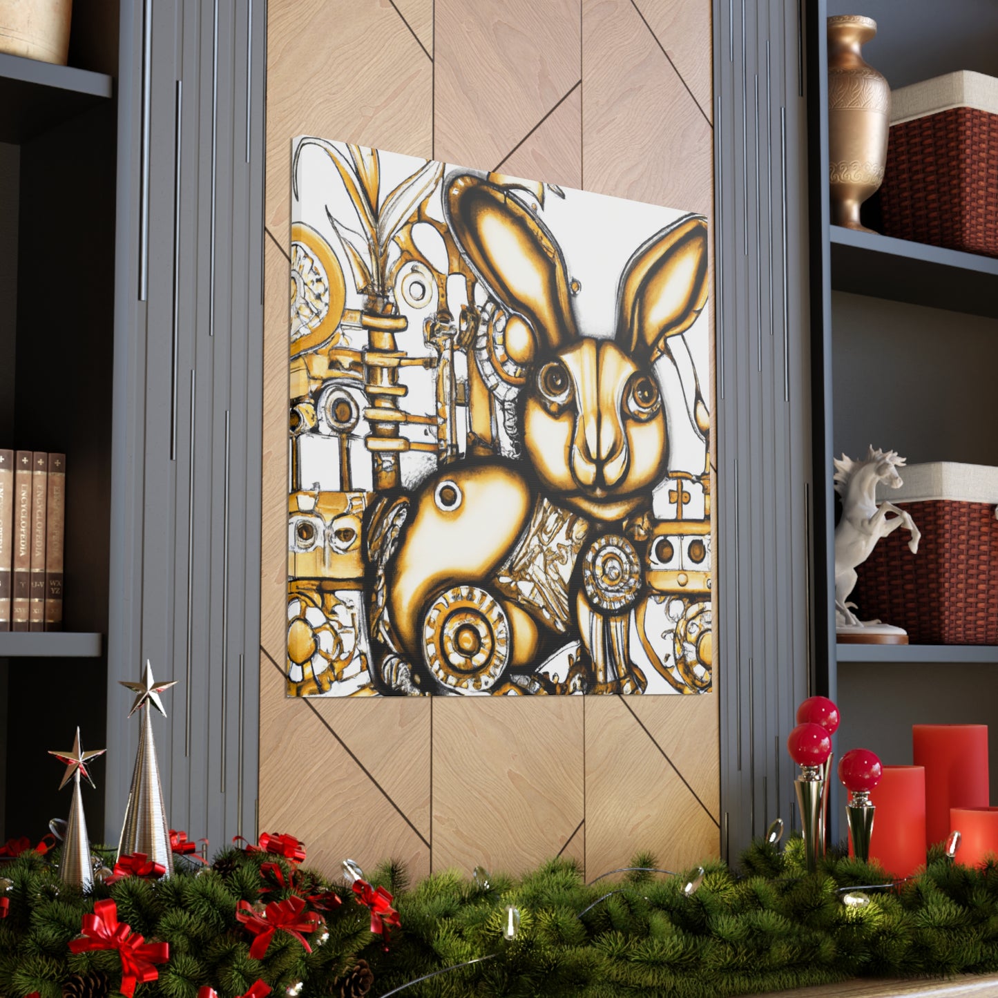 Rabbit in Steamsteel - Canvas