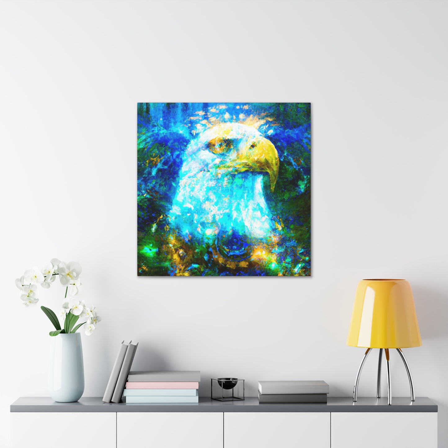 "The Steampunk Eagle Soars" - Canvas