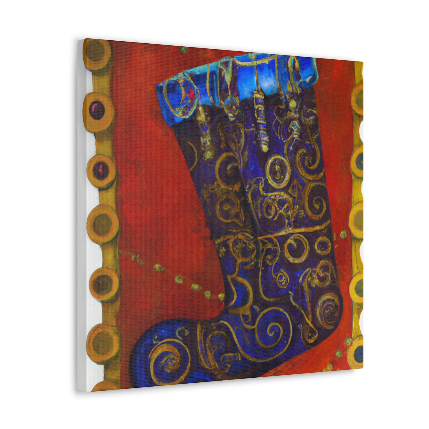 "Steampunk Stockings Flourish" - Canvas