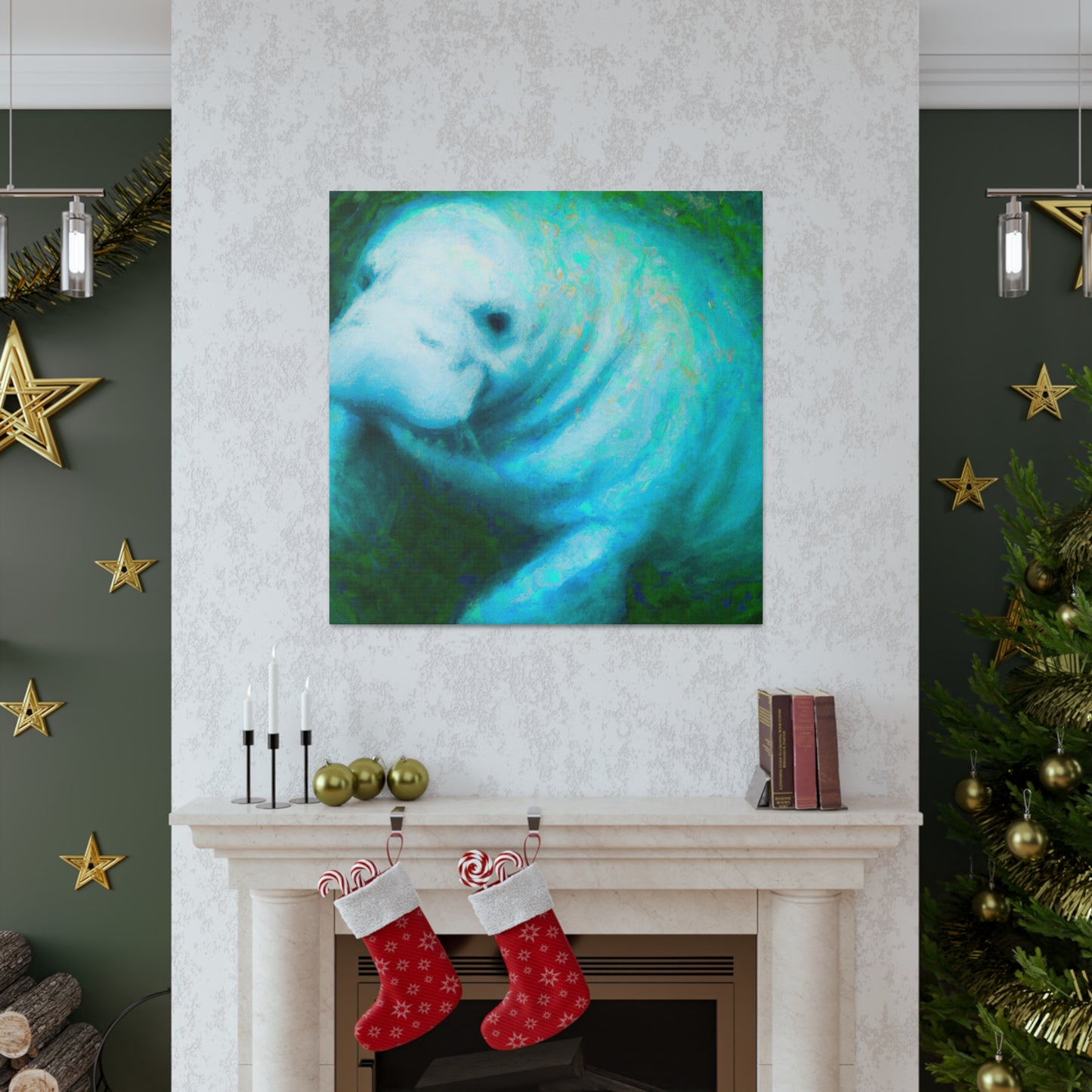 Manatee in Movement - Canvas