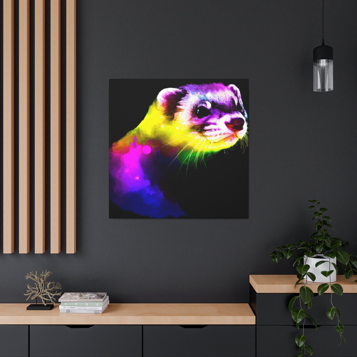 Ferret in the Wilderness - Canvas