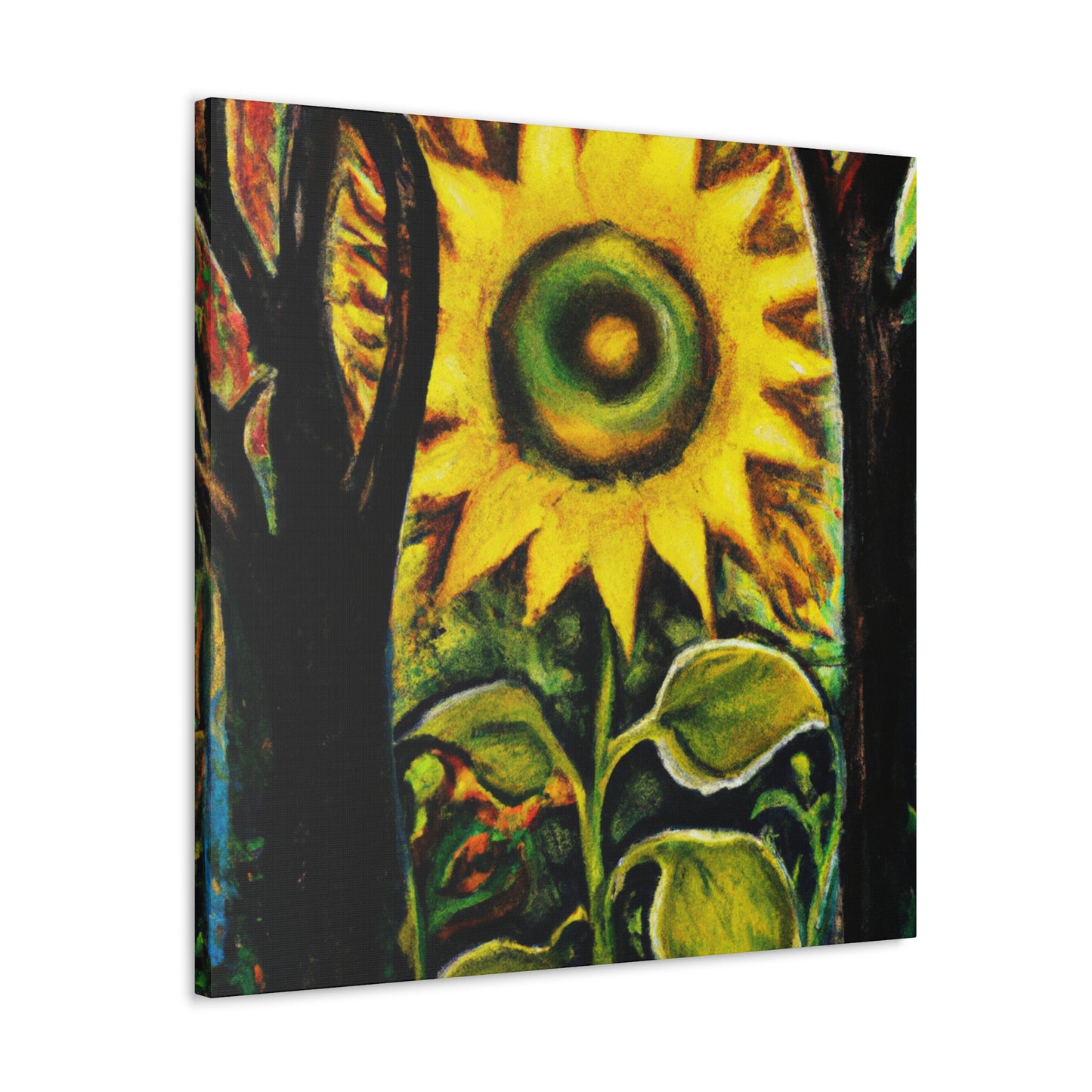 "Radiant Sparkling Sunflower." - Canvas