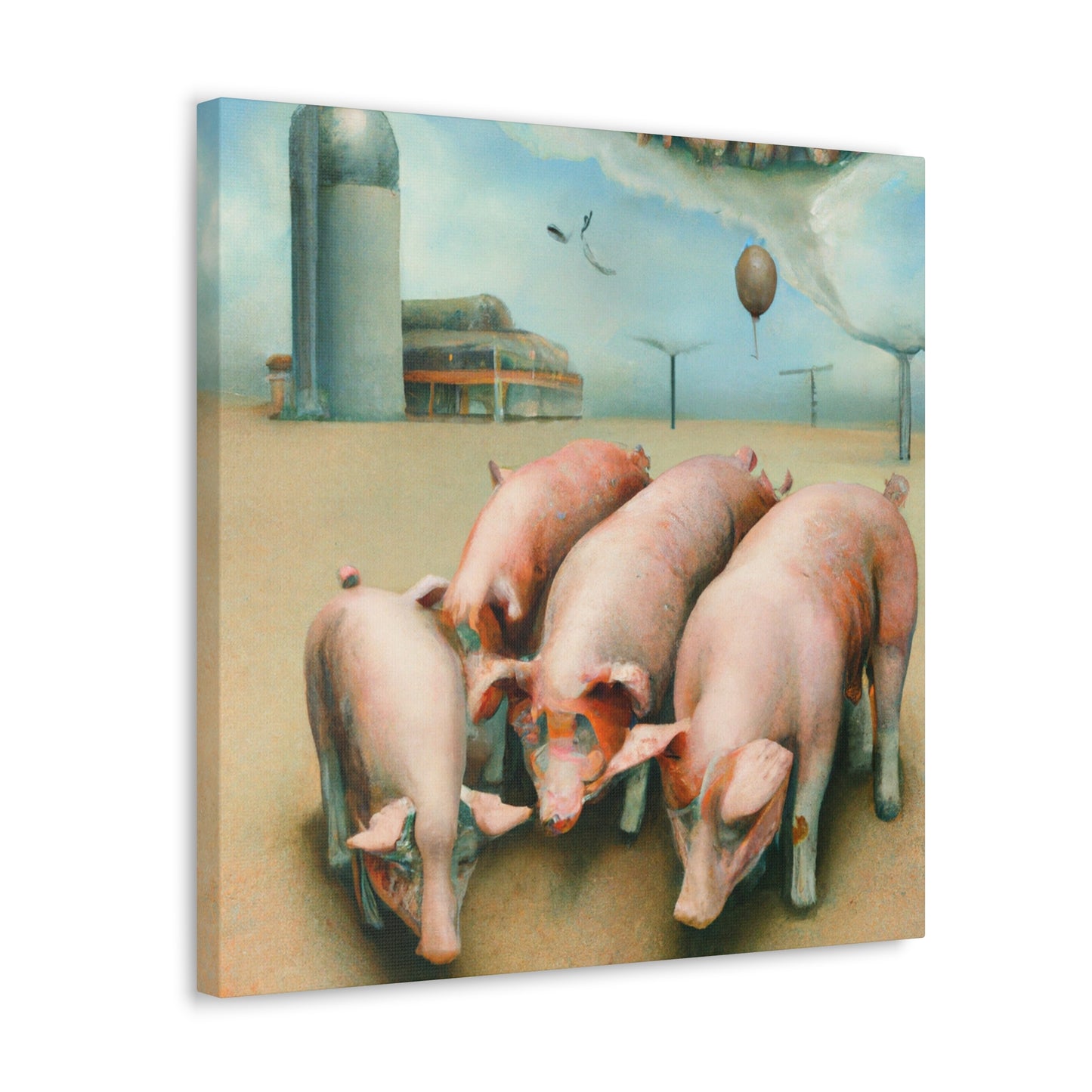 Pig in Levitation - Canvas