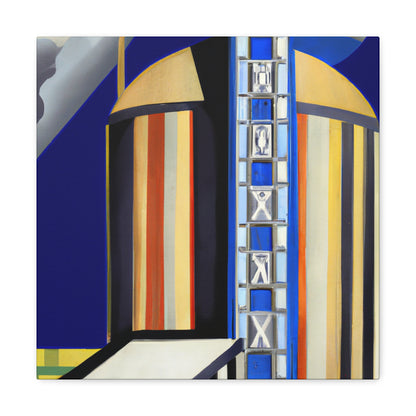 "Gilded Art Deco Silo" - Canvas