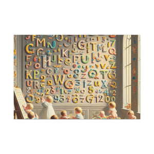 Whimsical Linguistic Kaleidoscope - Canvas