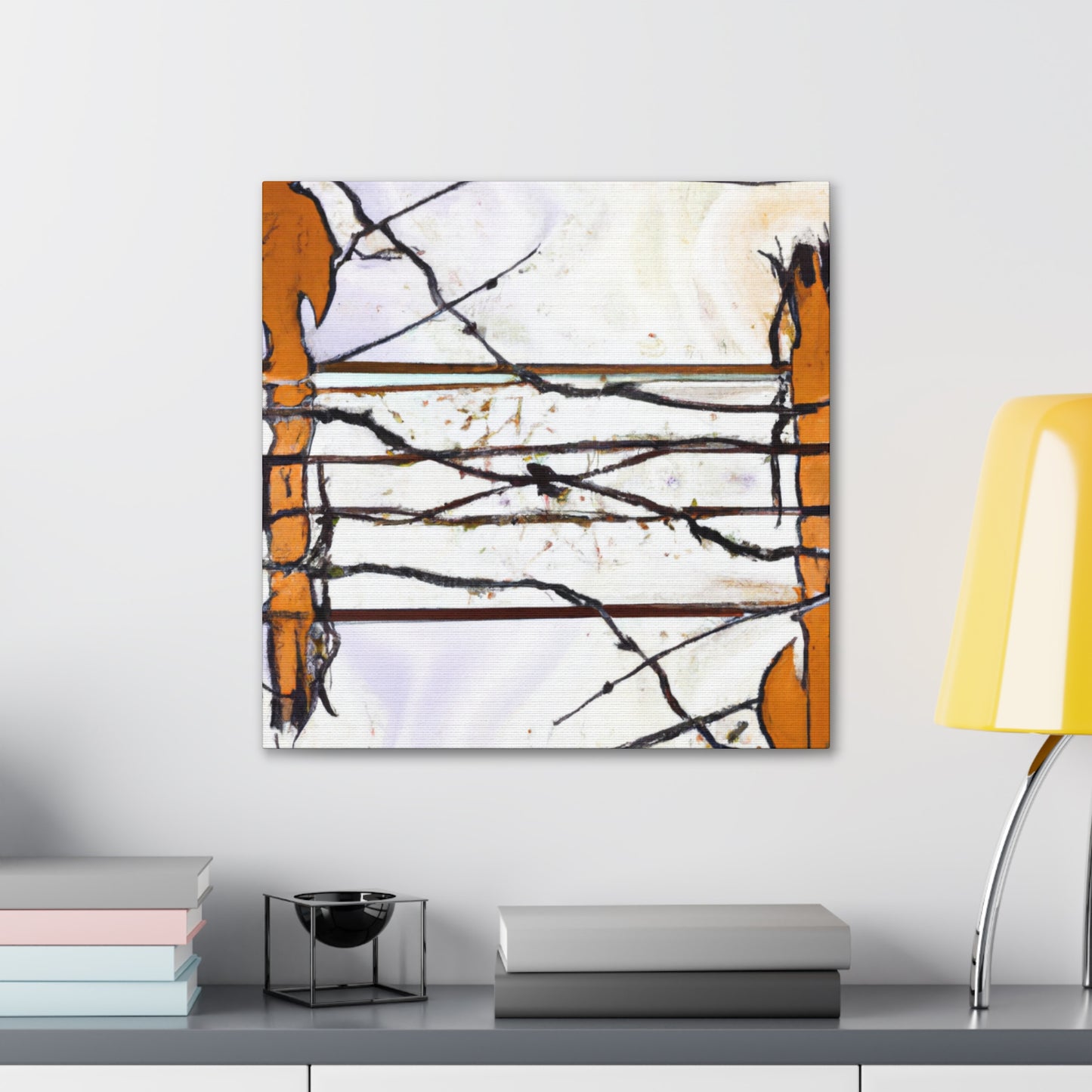 "Barbed Wire Splendour" - Canvas