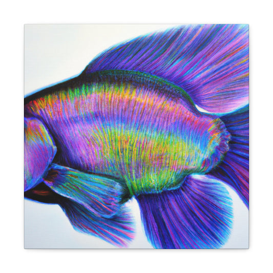 Rainbow Fish Reflection - Canvas