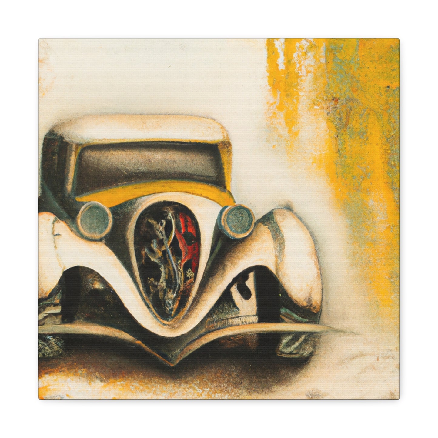 "Automobile in Art Nouveau" - Canvas