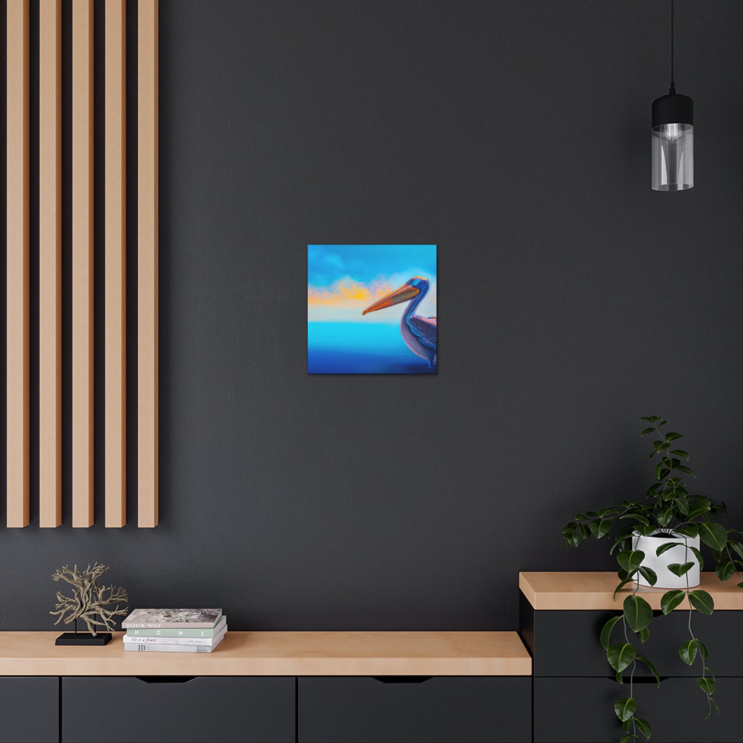 Pelican in the Skies - Canvas