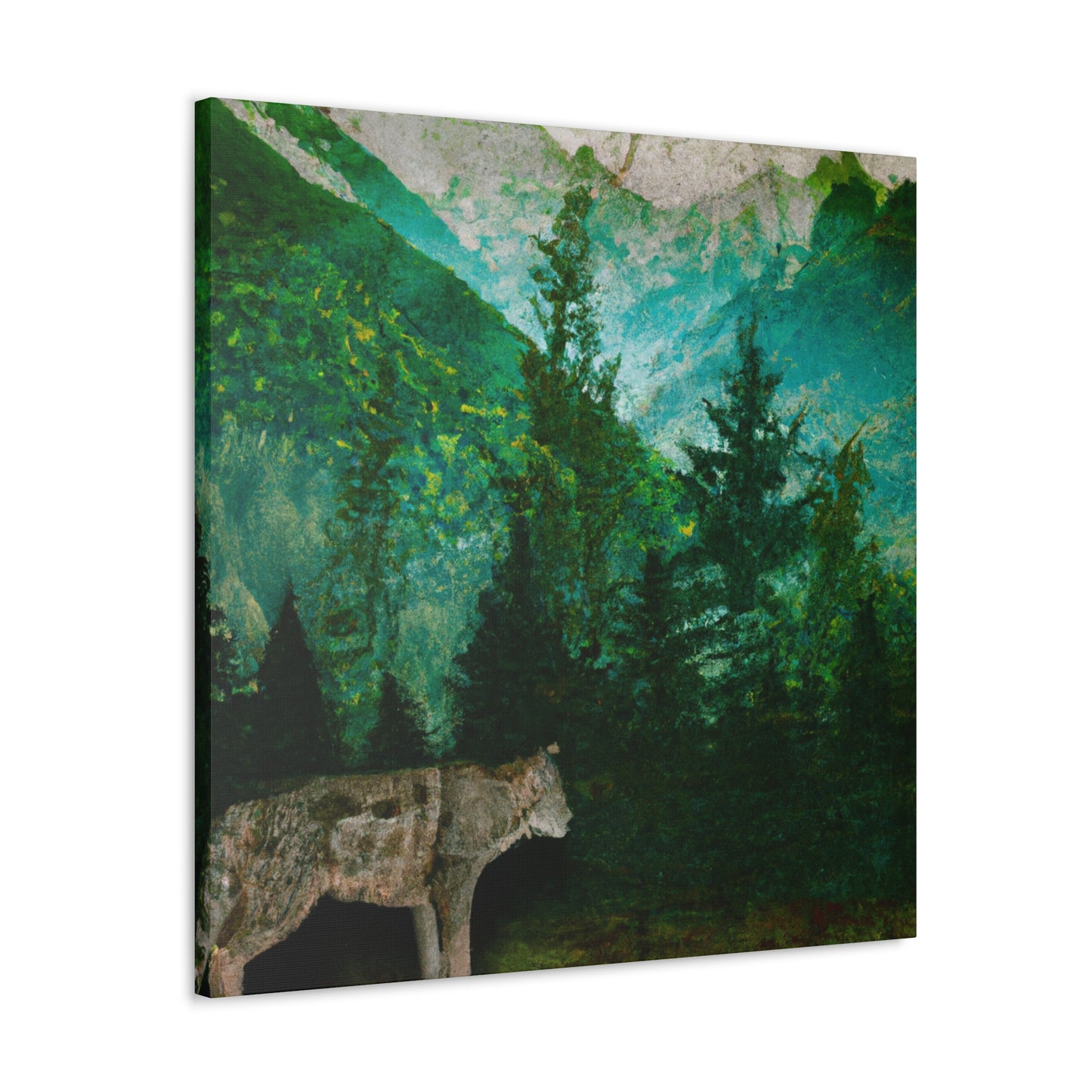 "Cougar in Nature's Realm" - Canvas